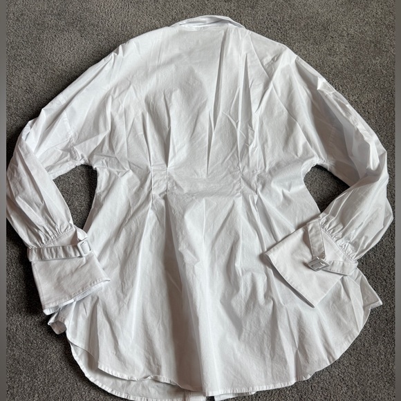 Blackmilk Clothing Gothic Romance Cinched Waist Button Up Shirt - Picture 9 of 10